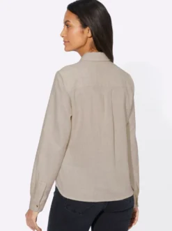 Hemdbluse aus Baumwoll-Stoff