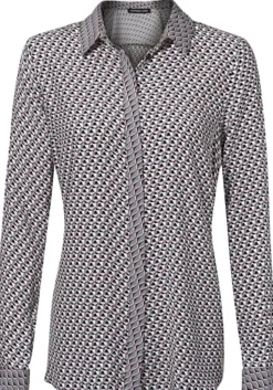 Hemdbluse im Minimal-Dessin
