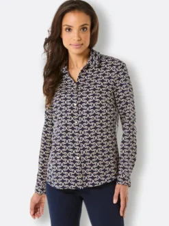 Hemdbluse in Lyocell-Qualität
