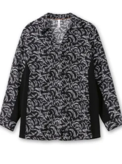 Hemdbluse mit Alloverprint