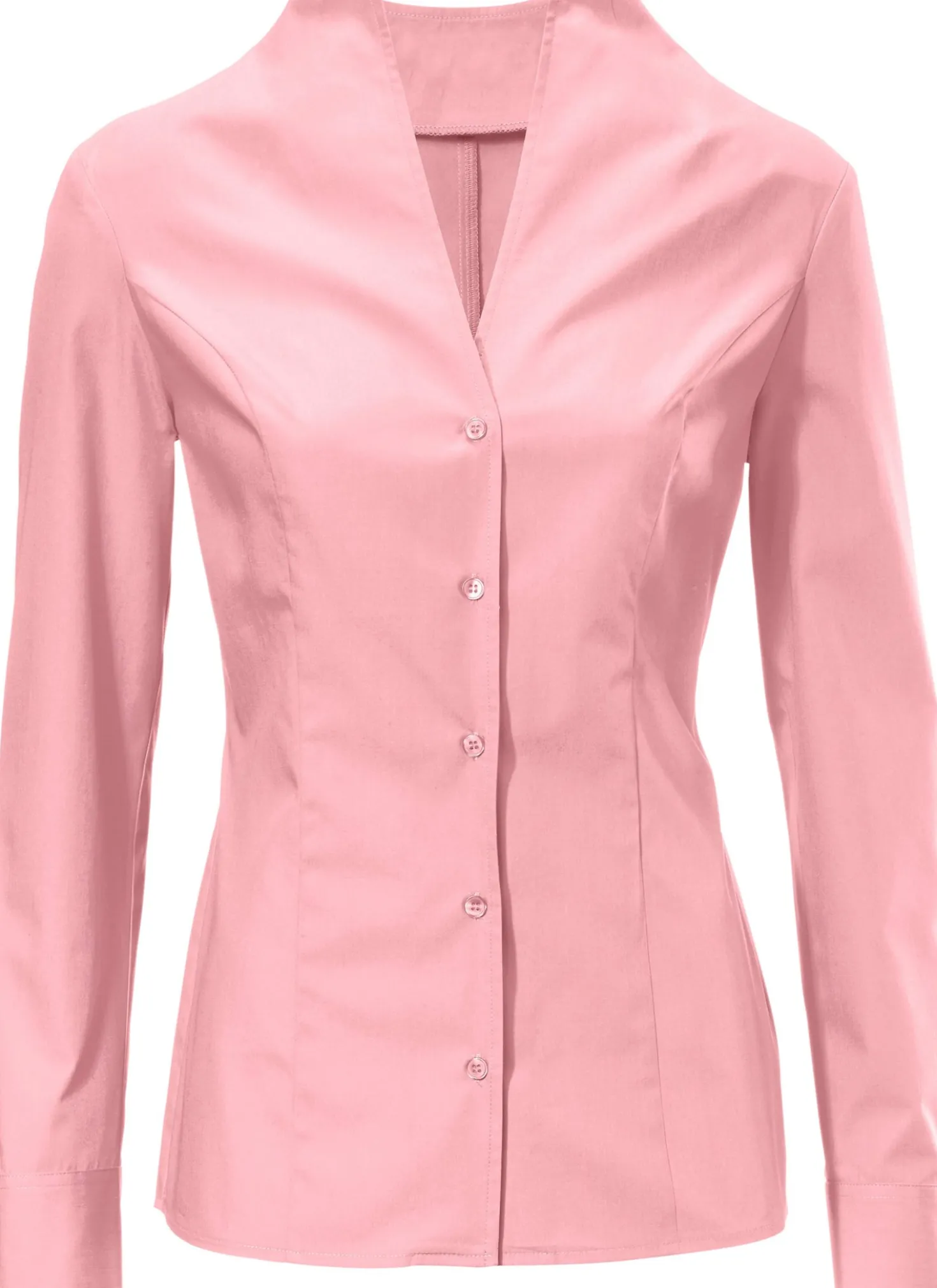 Hemdbluse mit Stehkragen