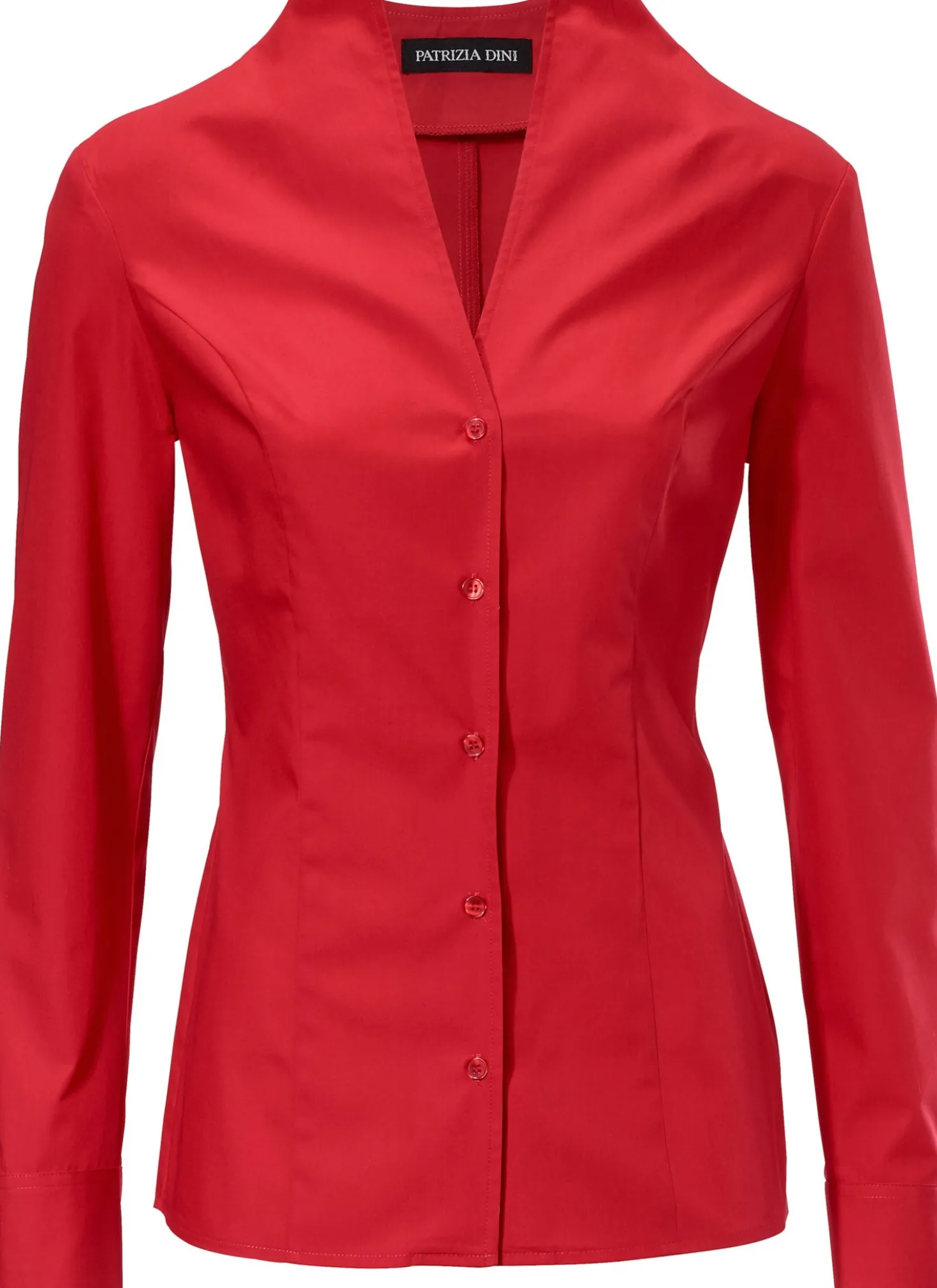 Hemdbluse mit Stehkragen