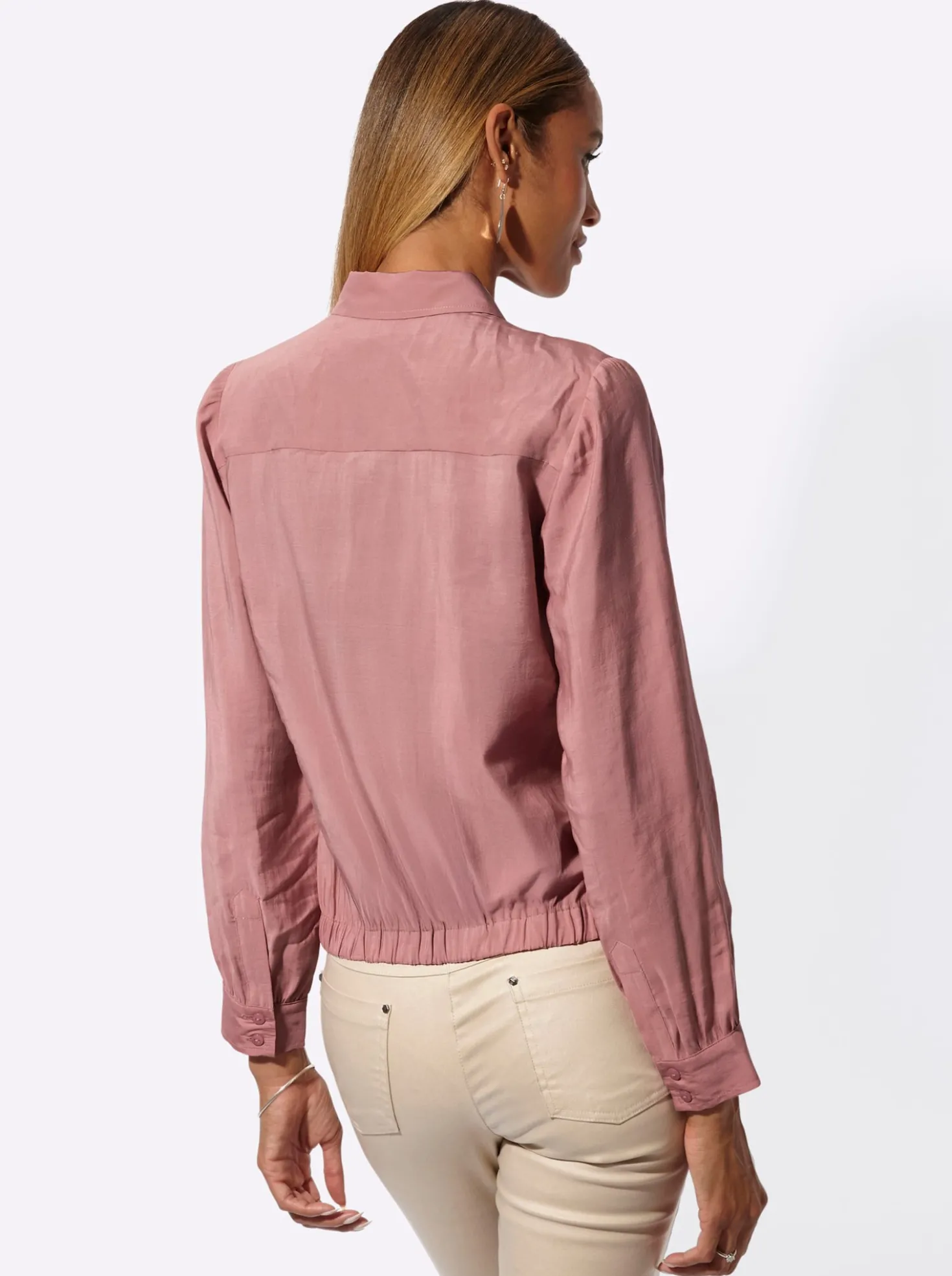 Hemdbluse mit Ziersteinchen