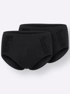 Hüftslip mit seitlichem Spitzen-Einsatz
