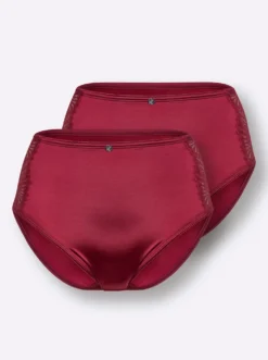 Hüftslip mit seitlichem Spitzeneinsatz