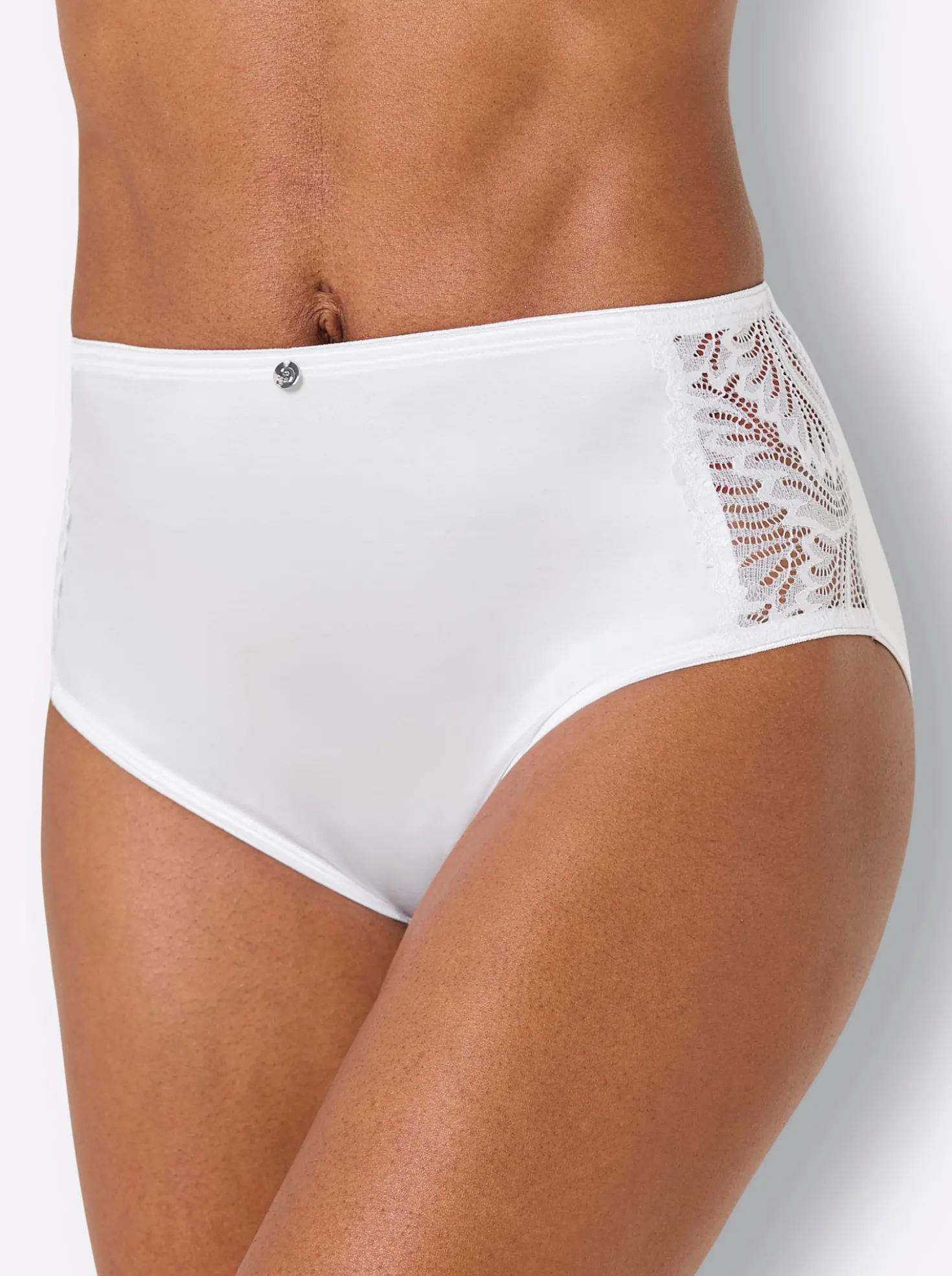Hüftslip mit seitlichem Spitzeneinsatz