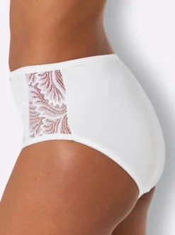 Hüftslip mit seitlichem Spitzeneinsatz
