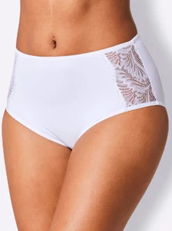 Hüftslip mit Spitzen-Einsatz seitlich