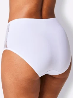 Hüftslip mit Spitzen-Einsatz seitlich