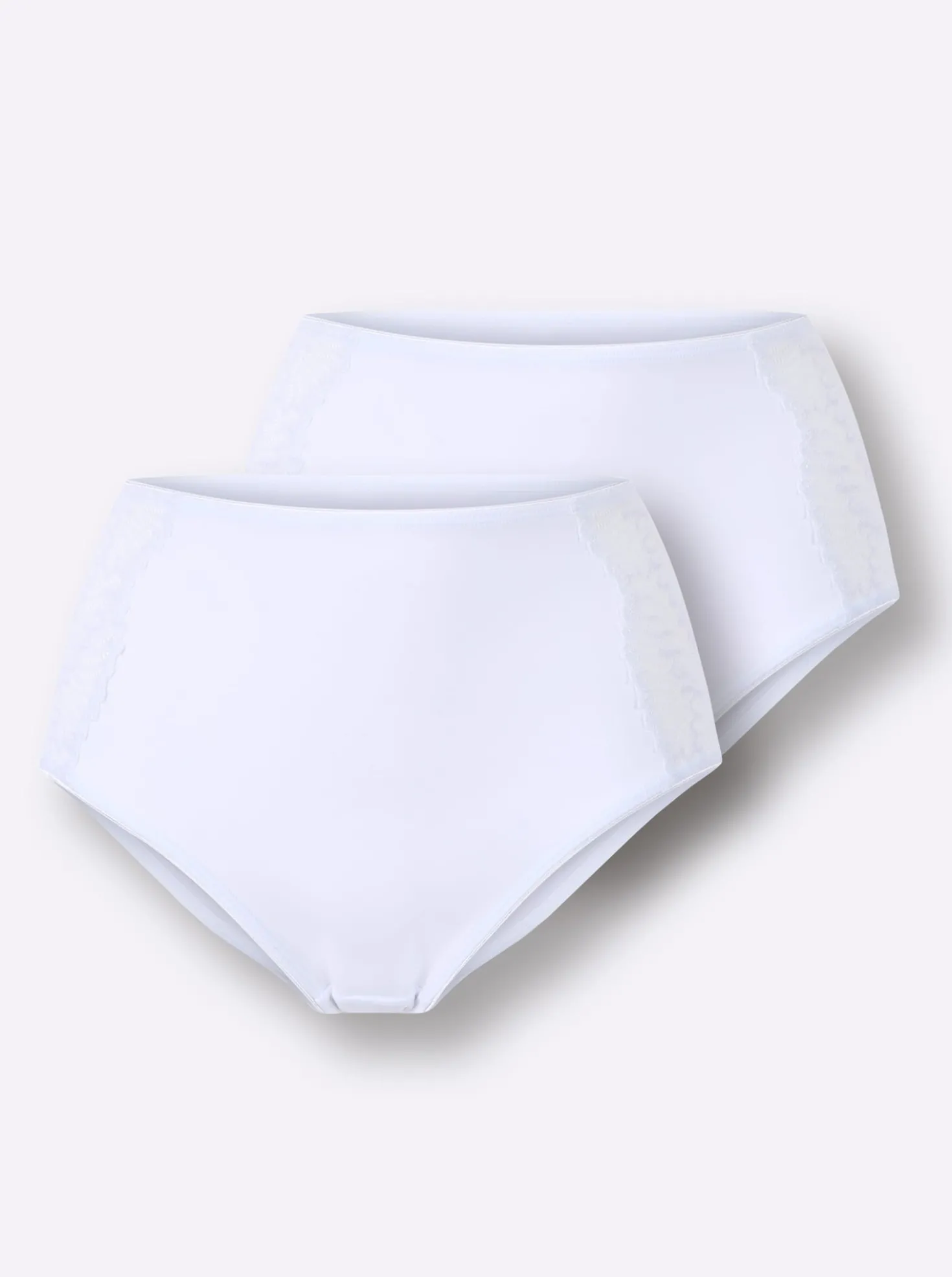 Hüftslip mit Spitzen-Einsatz seitlich