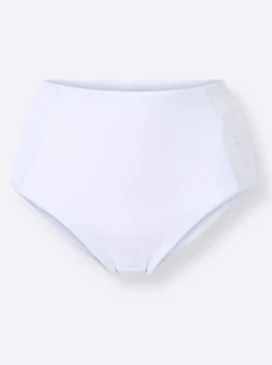 Hüftslip mit Spitzen-Einsatz seitlich