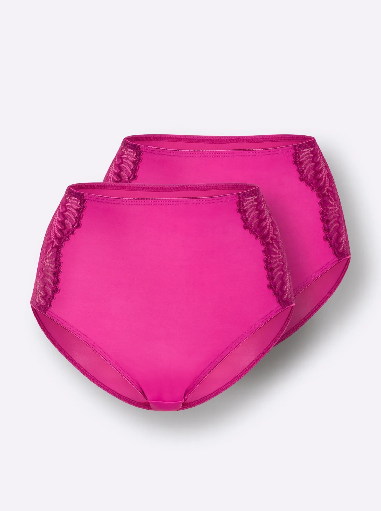 Hüftslip mit Spitzen-Einsatz seitlich