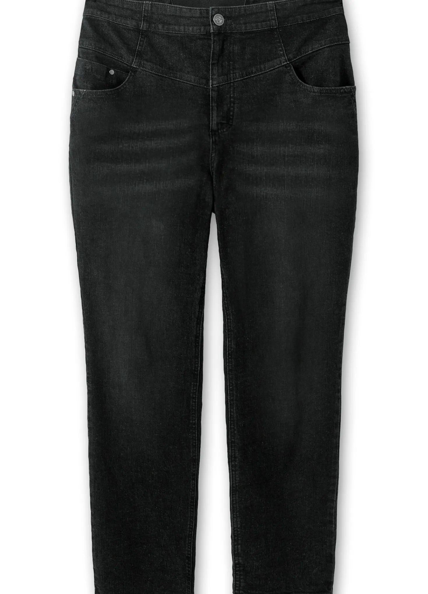 High-waist-Jeans in schmaler Form