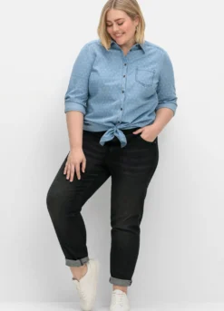 High-waist-Jeans in schmaler Form