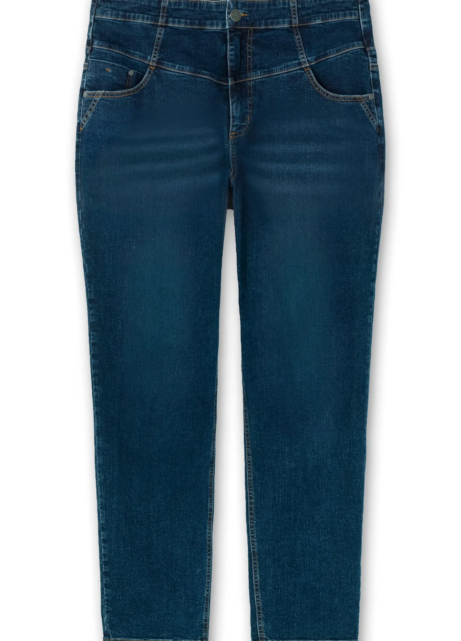 High-waist-Jeans in schmaler Form