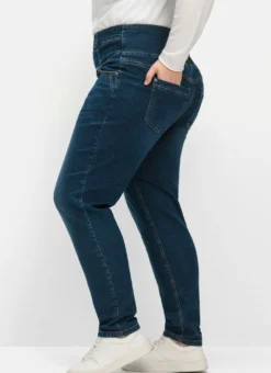 High-waist-Jeans in schmaler Form