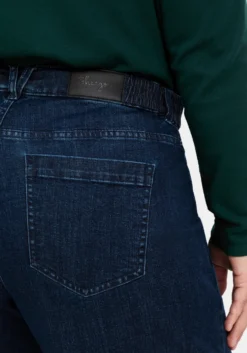 High-waist-Jeans mit durchgehend weitem Bein