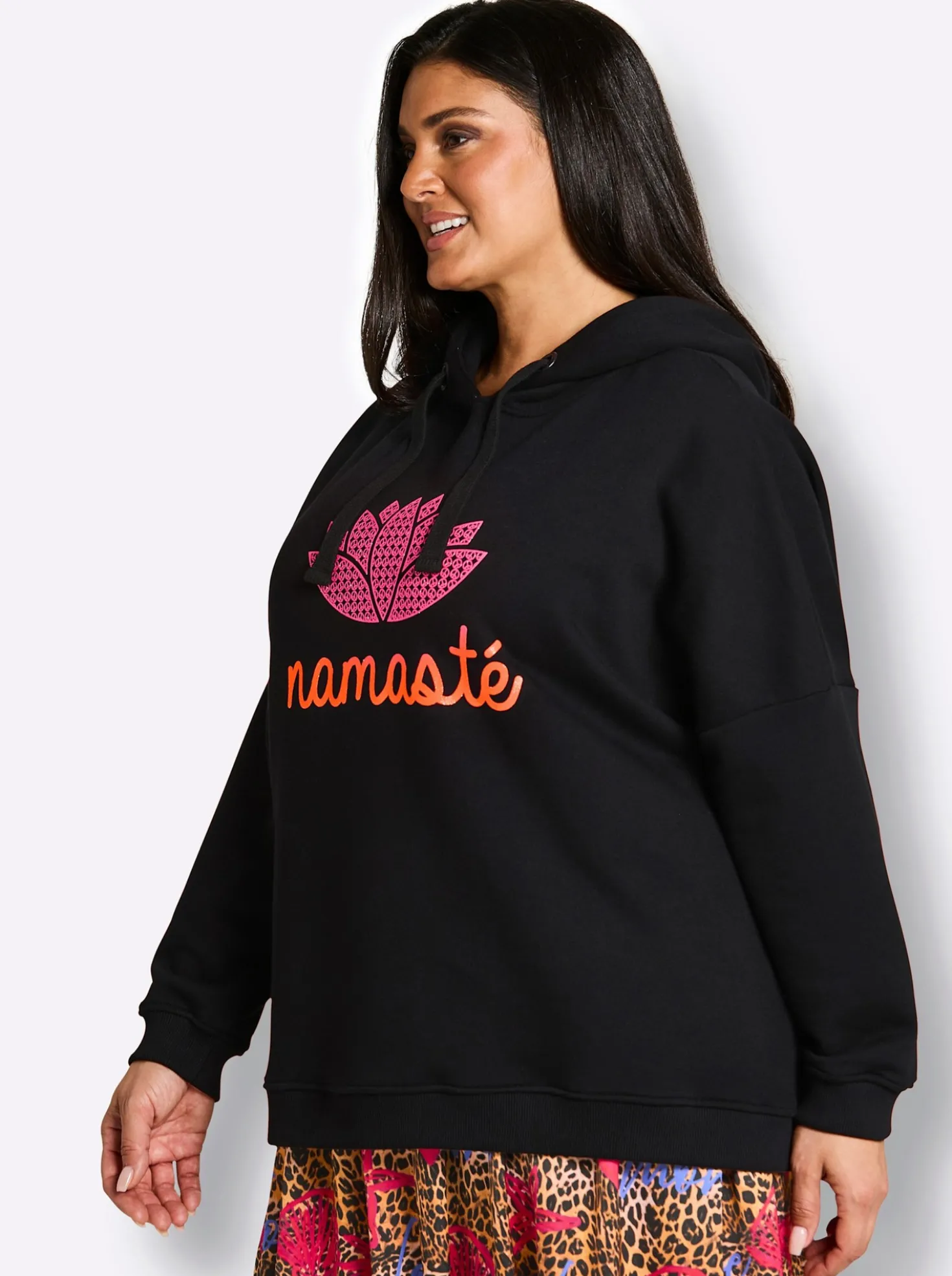 Hoodie mit Statementprint