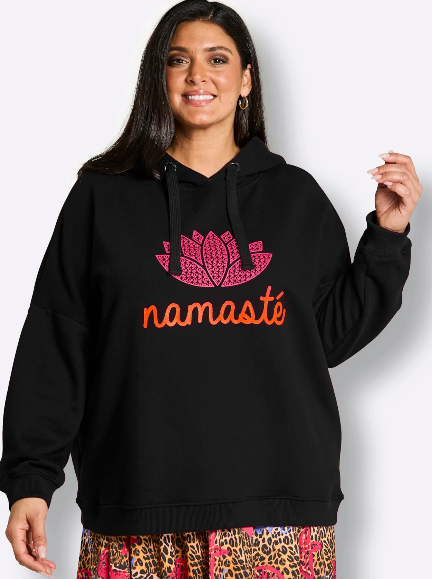 Hoodie mit Statementprint