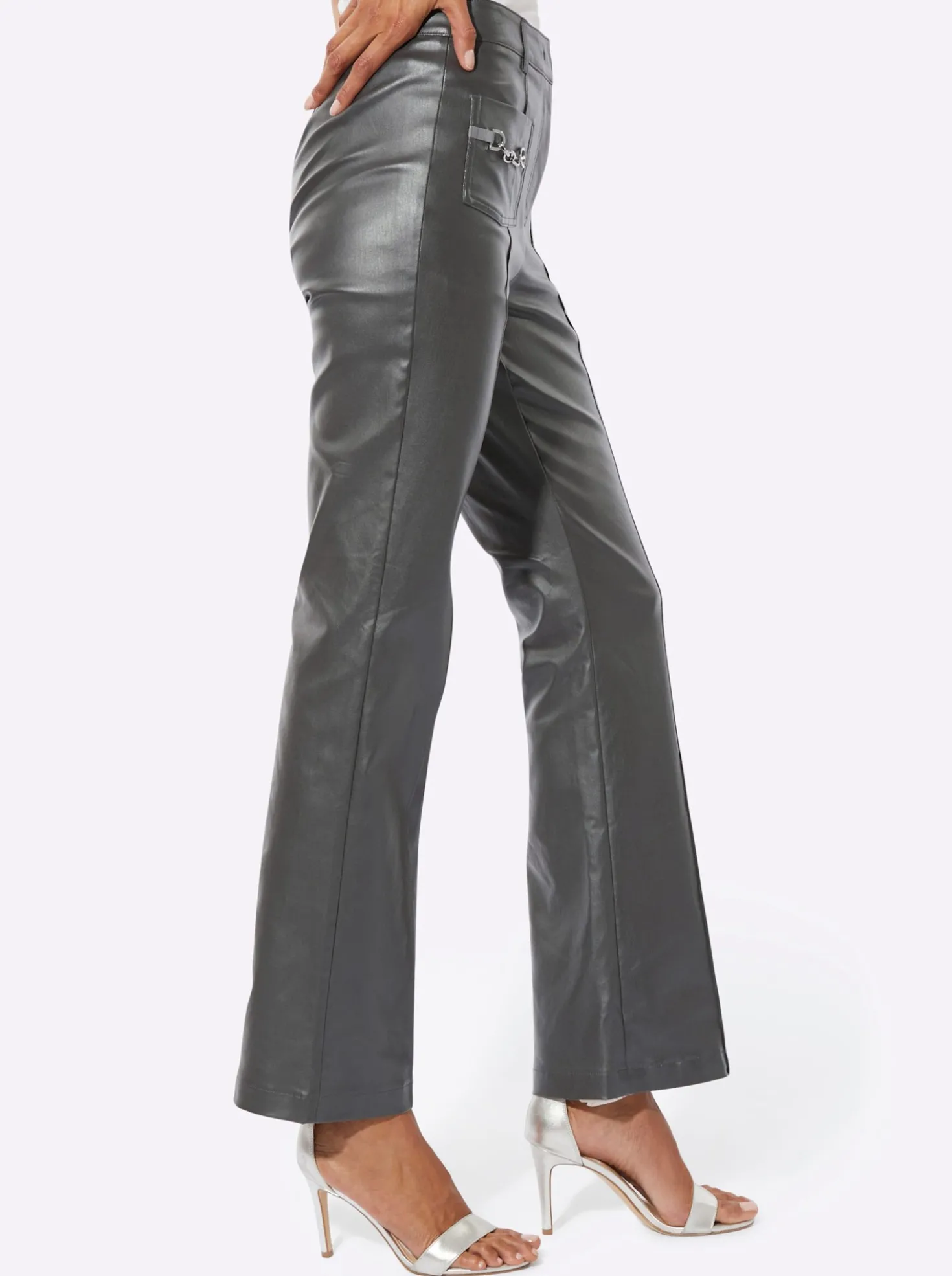 Hose aus Leder-Imitat