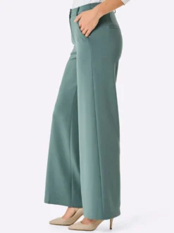 Hose in dezent glänzender Jersey-Qualität
