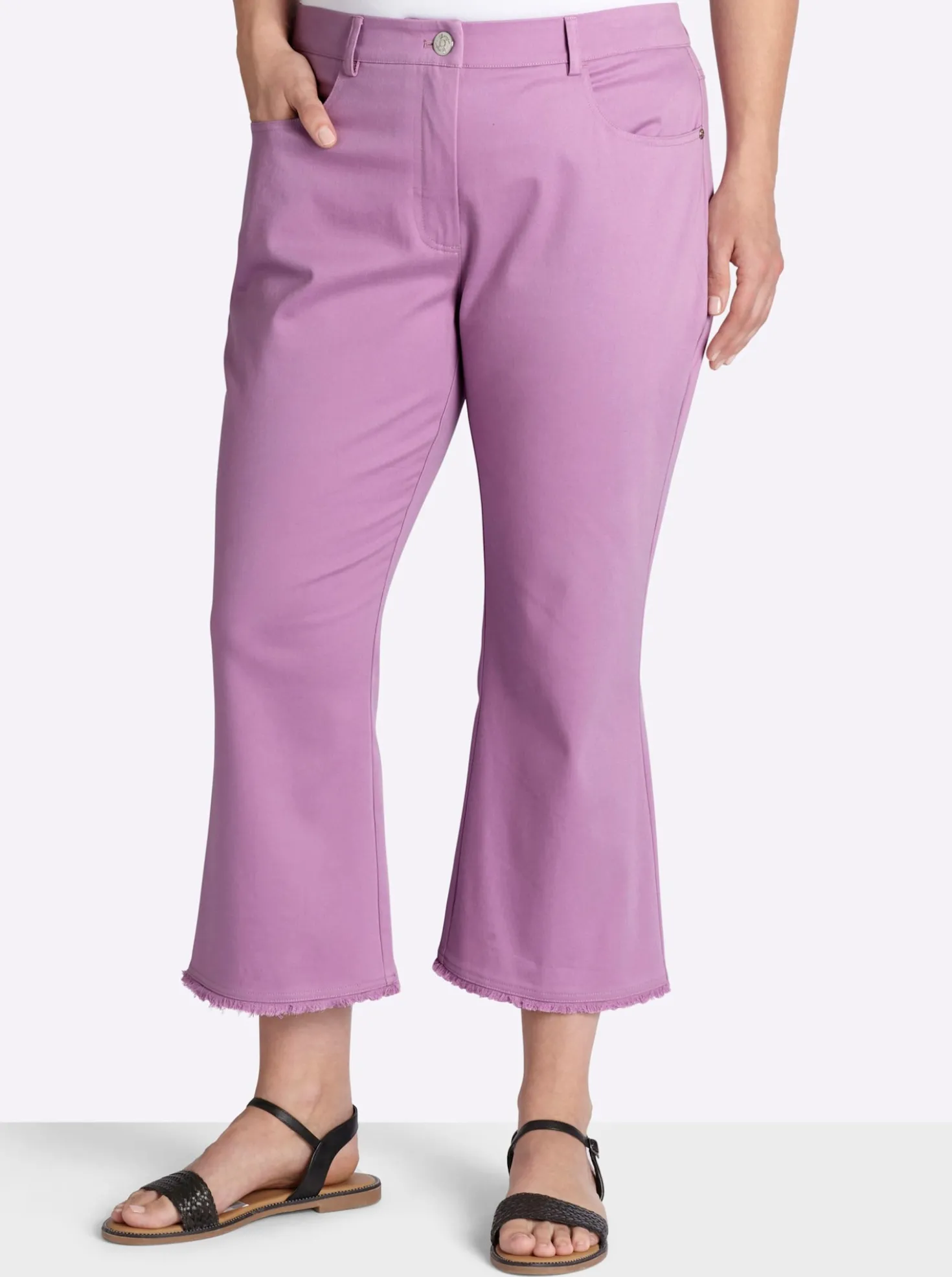 7/8-Hose in leichter Bootcut-Form