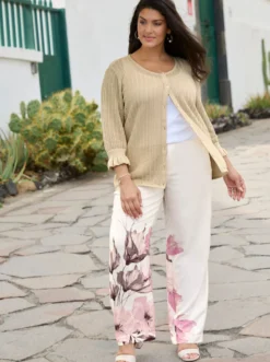 Hose mit Blumenprint