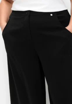Hose mit High-Waist-Bund und weitem Bein