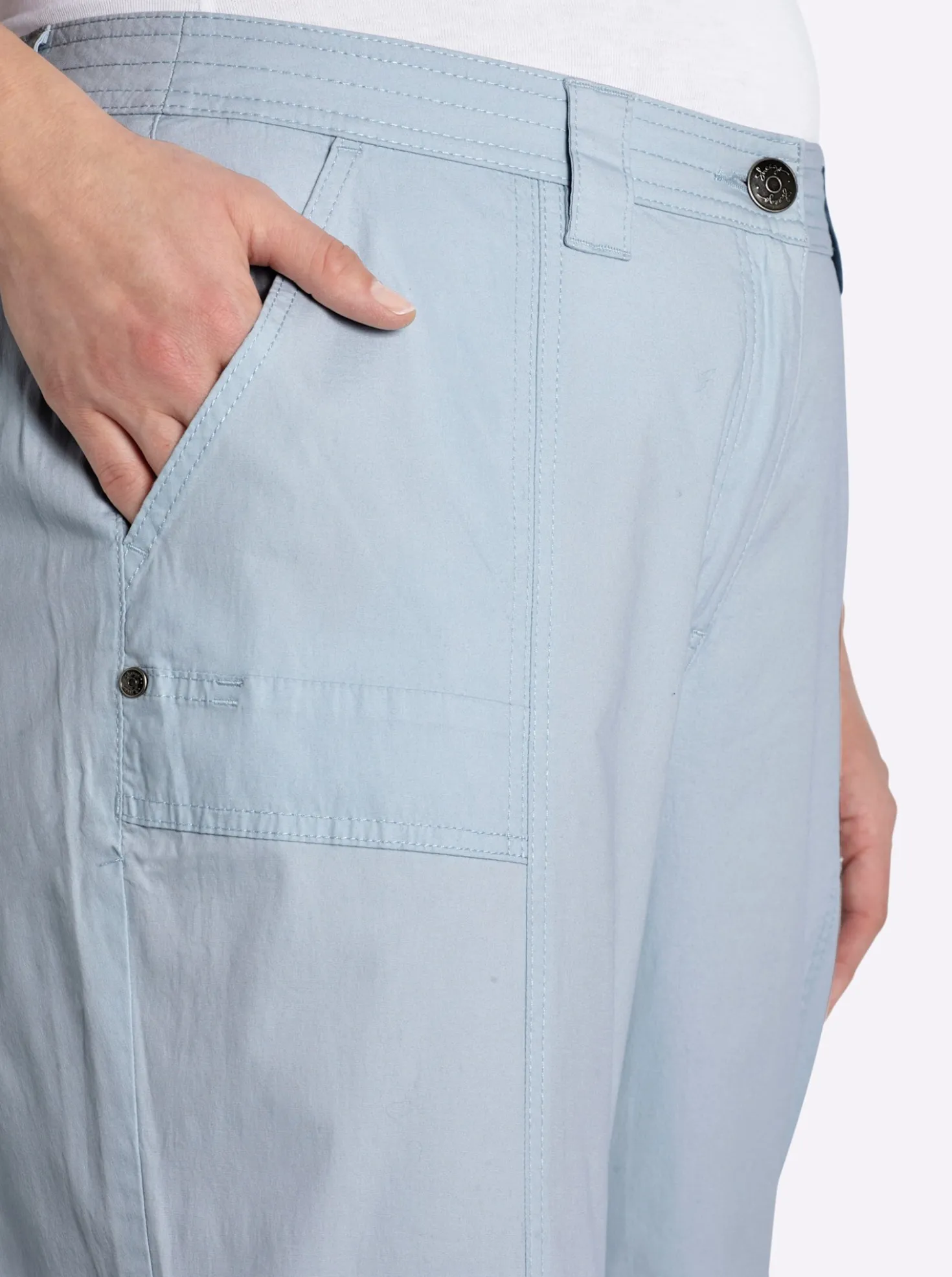 Hose mit Krempelfunktion
