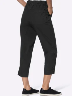 7/8-Hose mit Rundum-Dehnbund, gerafft