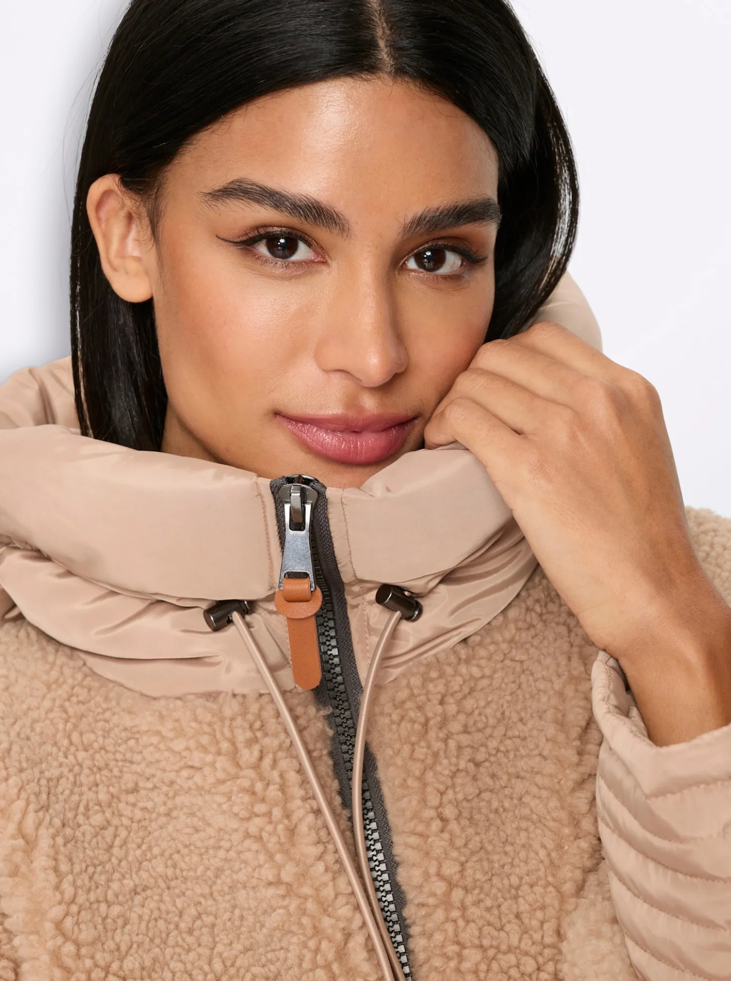 Jacke aus Fell-Imitat