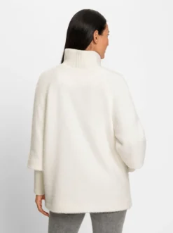 Jacke aus haarigem Effektgarn