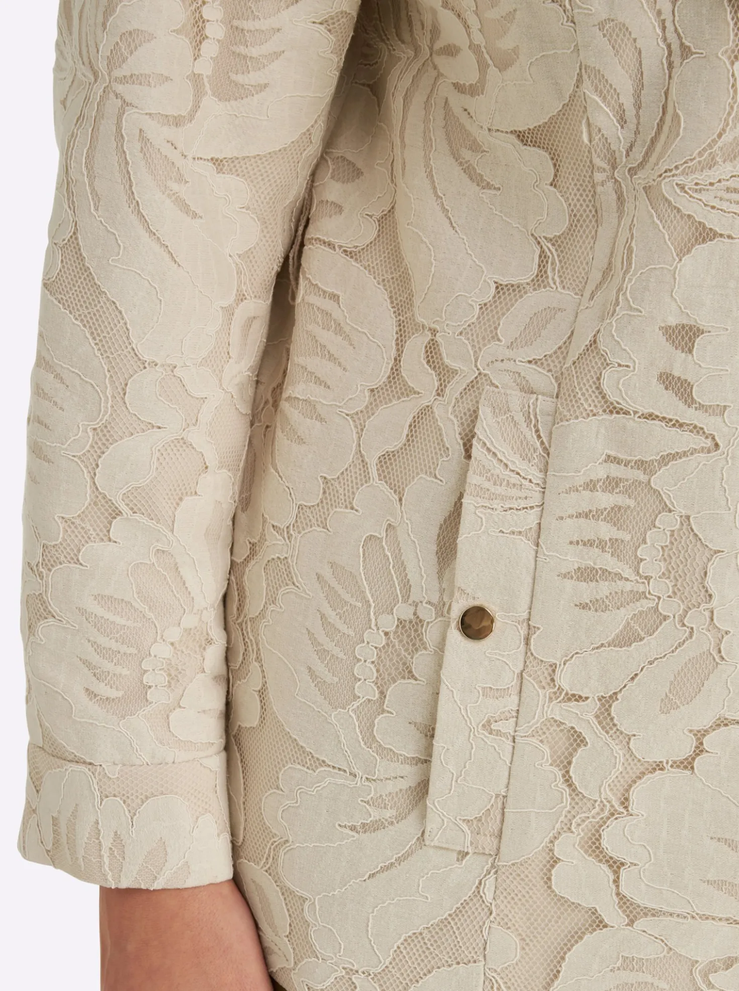 Jacke in offener Form