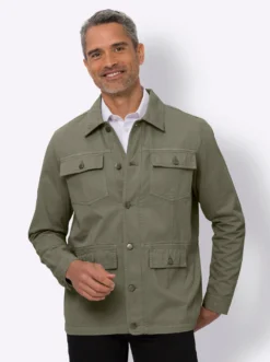 Jacke in Twill-Qualität