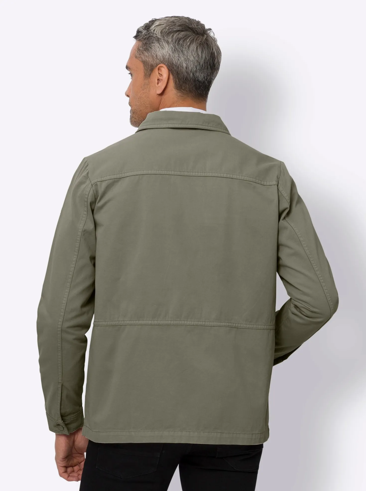 Jacke in Twill-Qualität