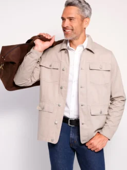 Jacke in Twill-Qualität