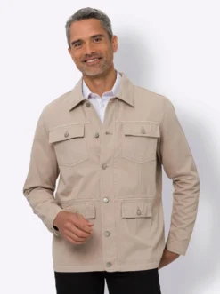 Jacke in Twill-Qualität