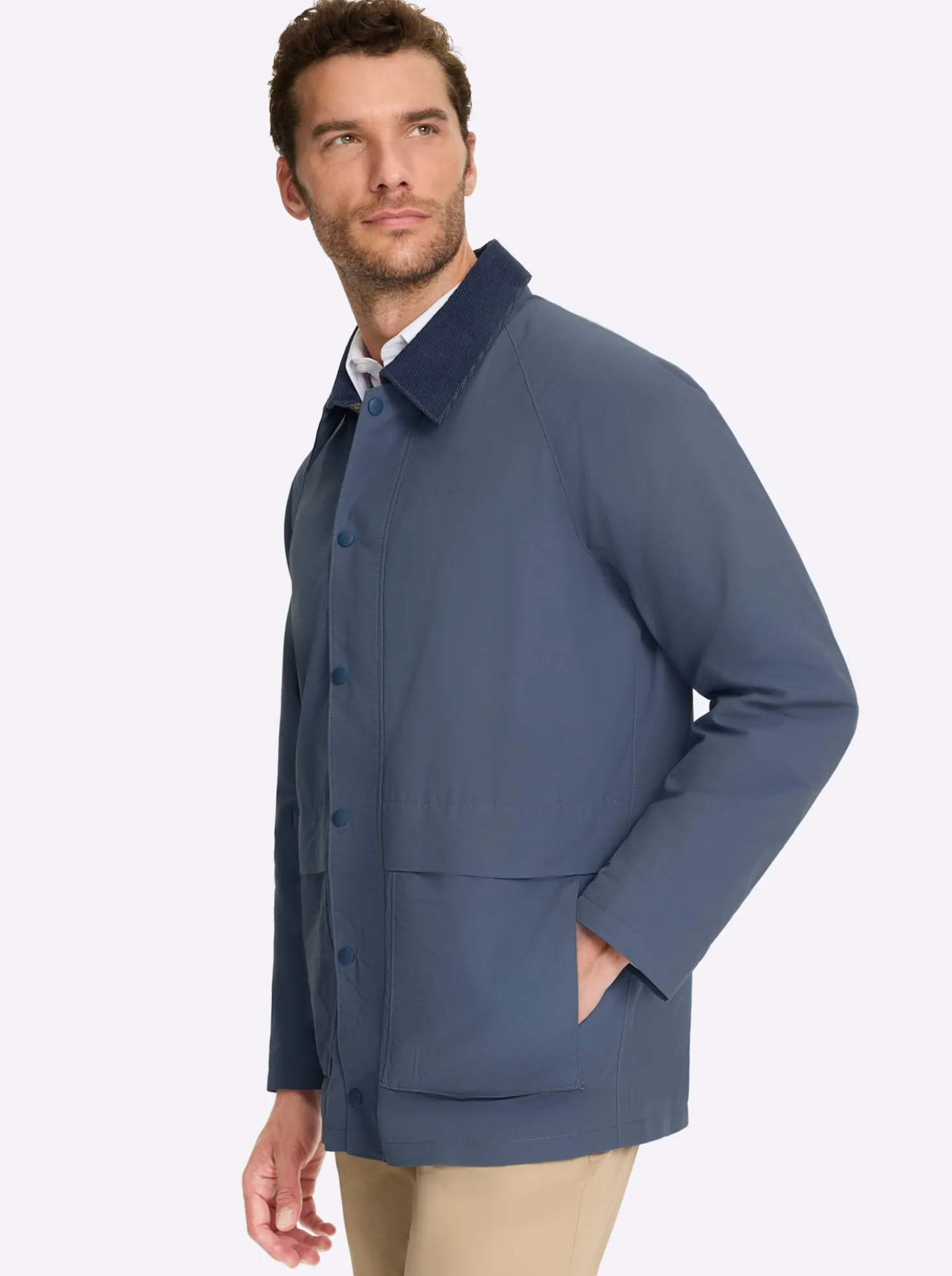 Jacke mit Flanell-Karofutter