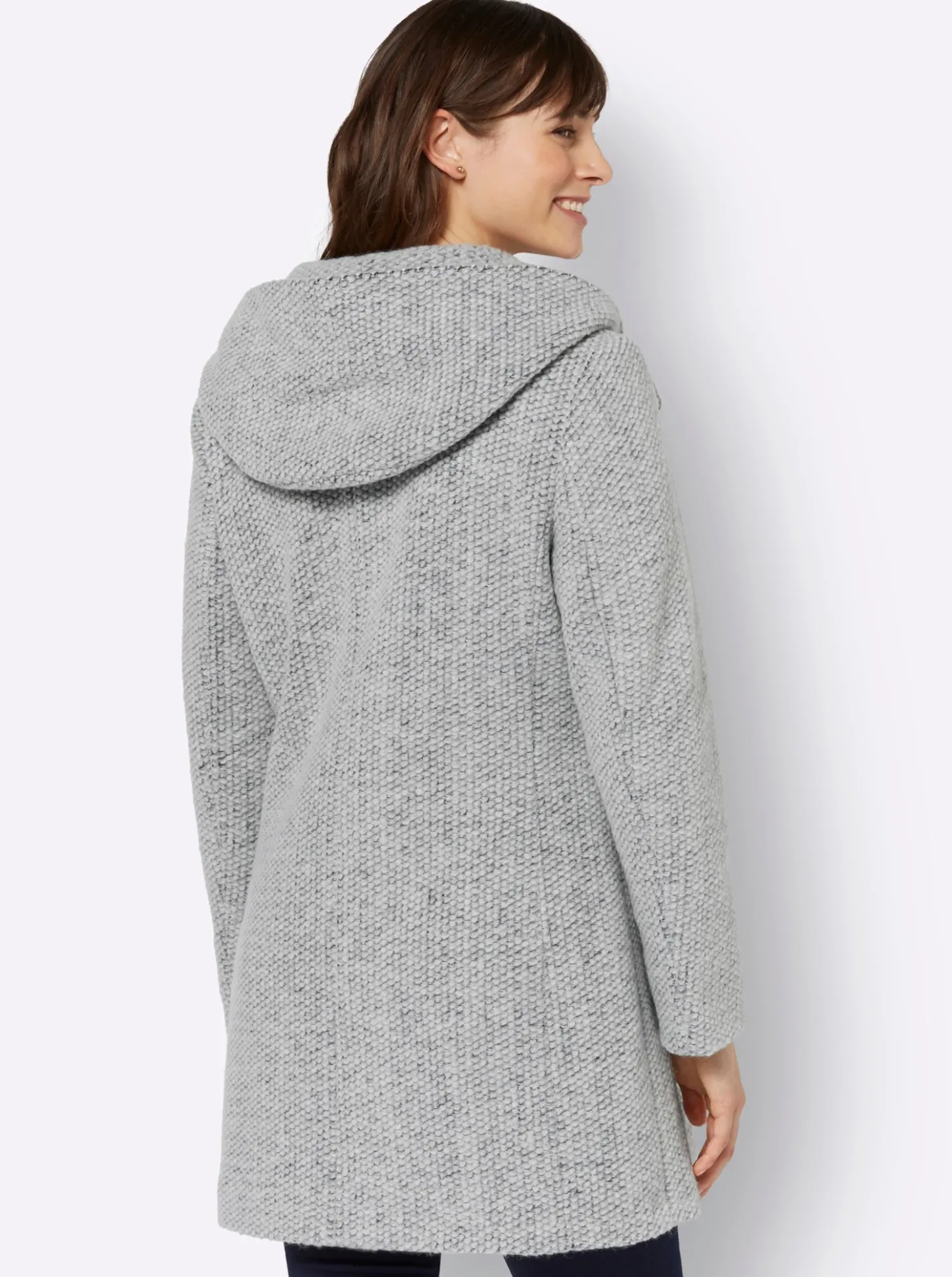 Jacke mit Kapuze, Struktur-Qualität