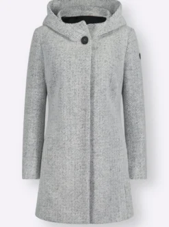 Jacke mit Kapuze, Struktur-Qualität