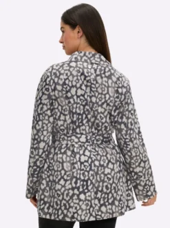 Jacke mit Leoprint