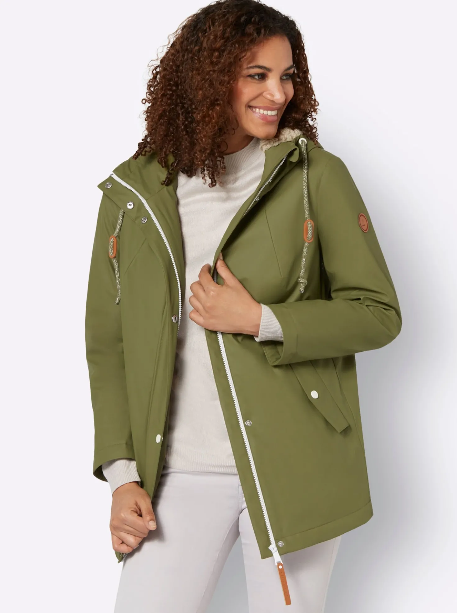 Jacke mit Teddy-Futter