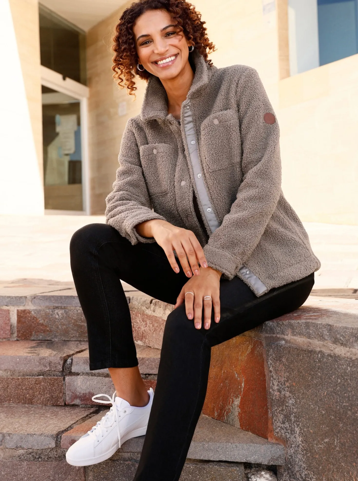 Jackenblazer aus Fleece