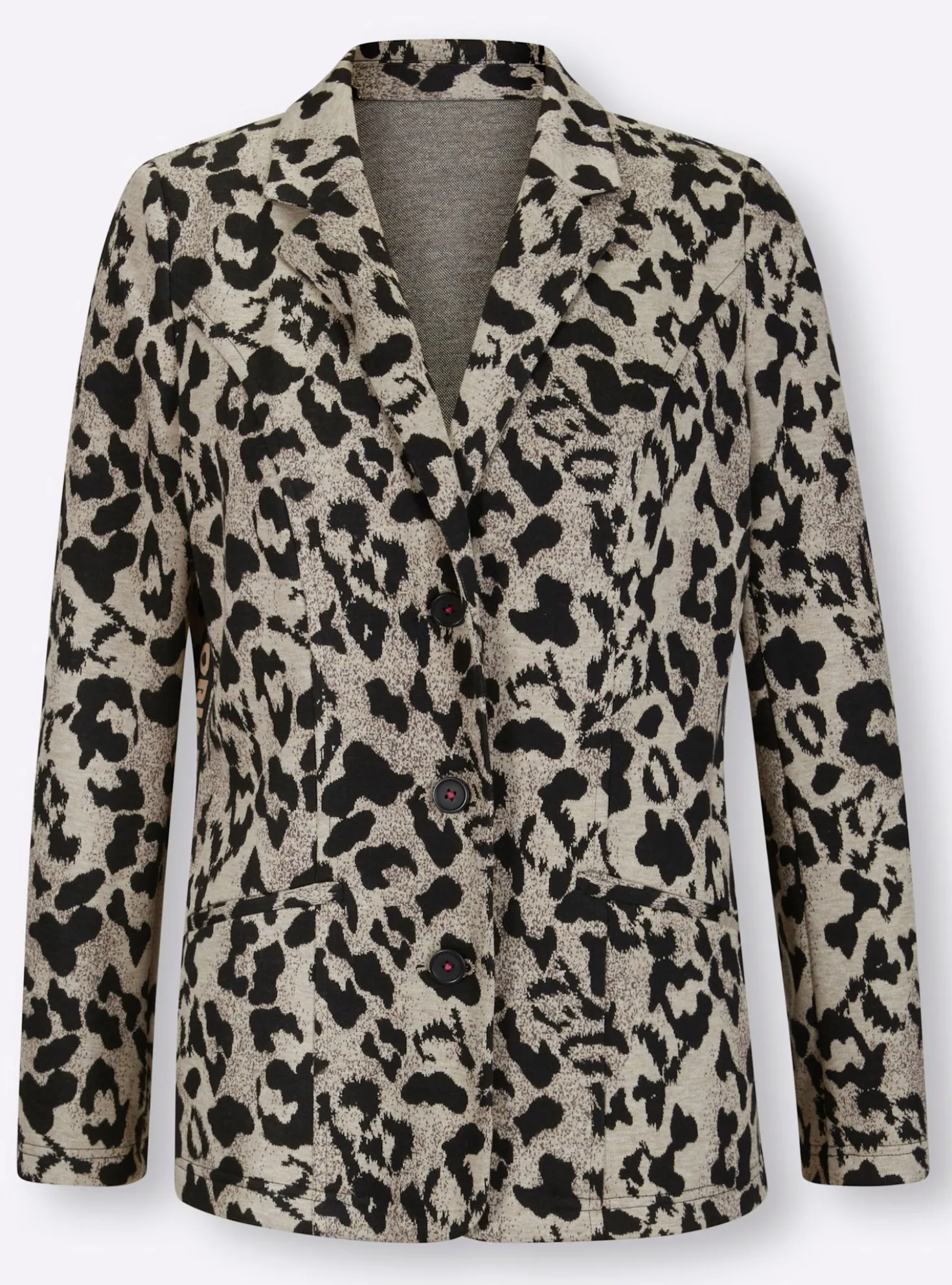 Jacquardblazer mit Animal-Dessin