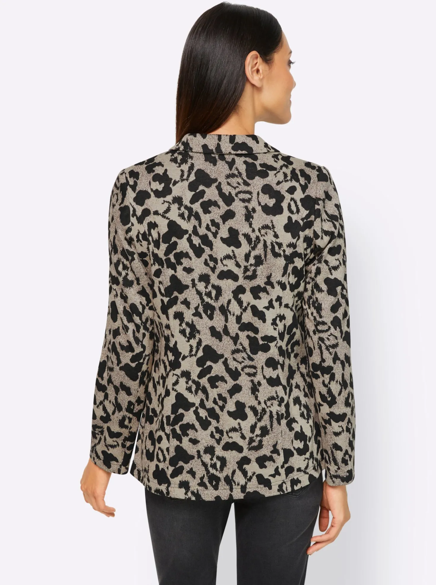Jacquardblazer mit Animal-Dessin