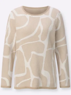 Jacquardpullover aus Pima-Baumwolle