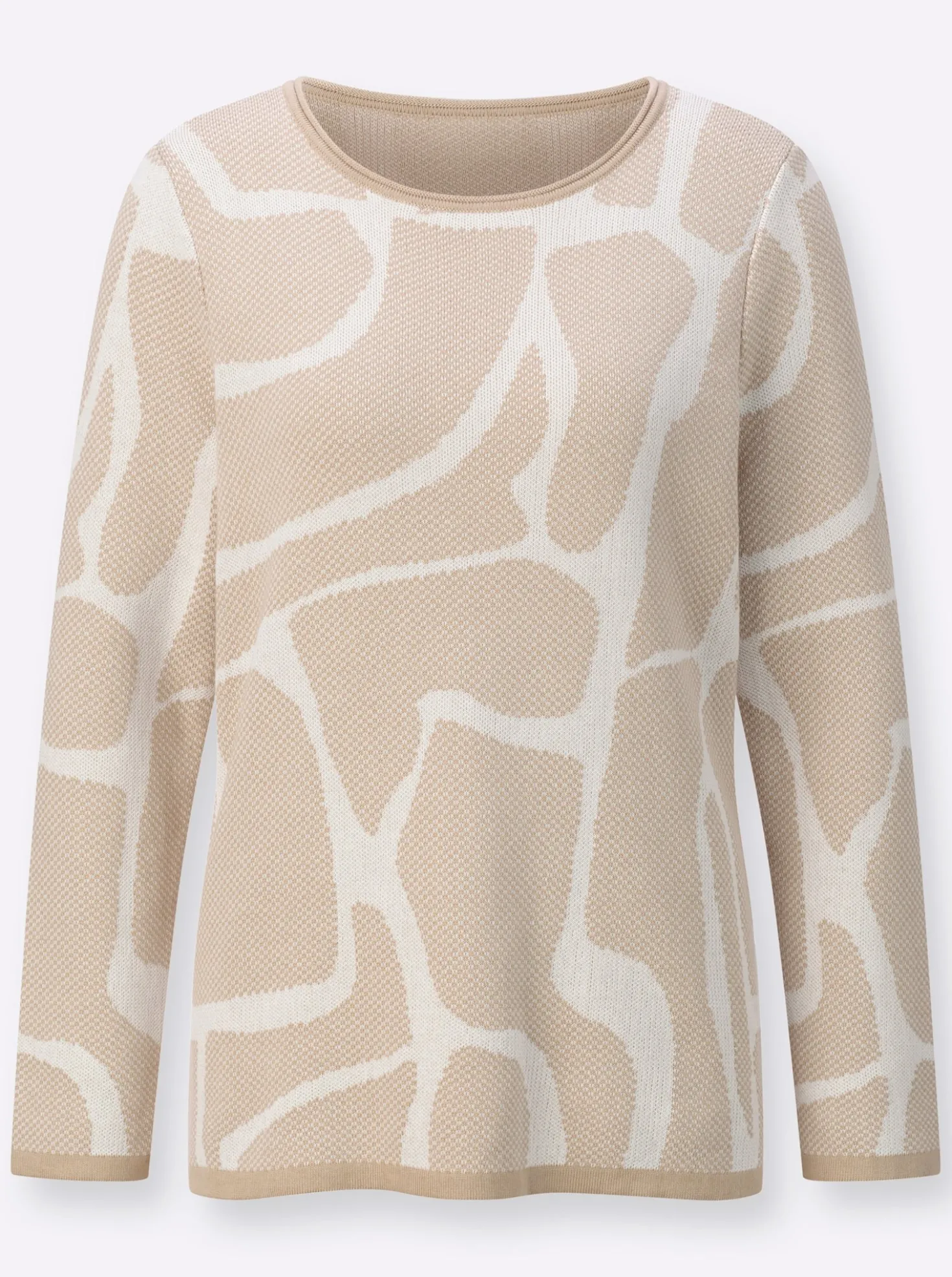 Jacquardpullover aus Pima-Baumwolle
