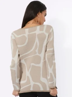Jacquardpullover aus Pima-Baumwolle