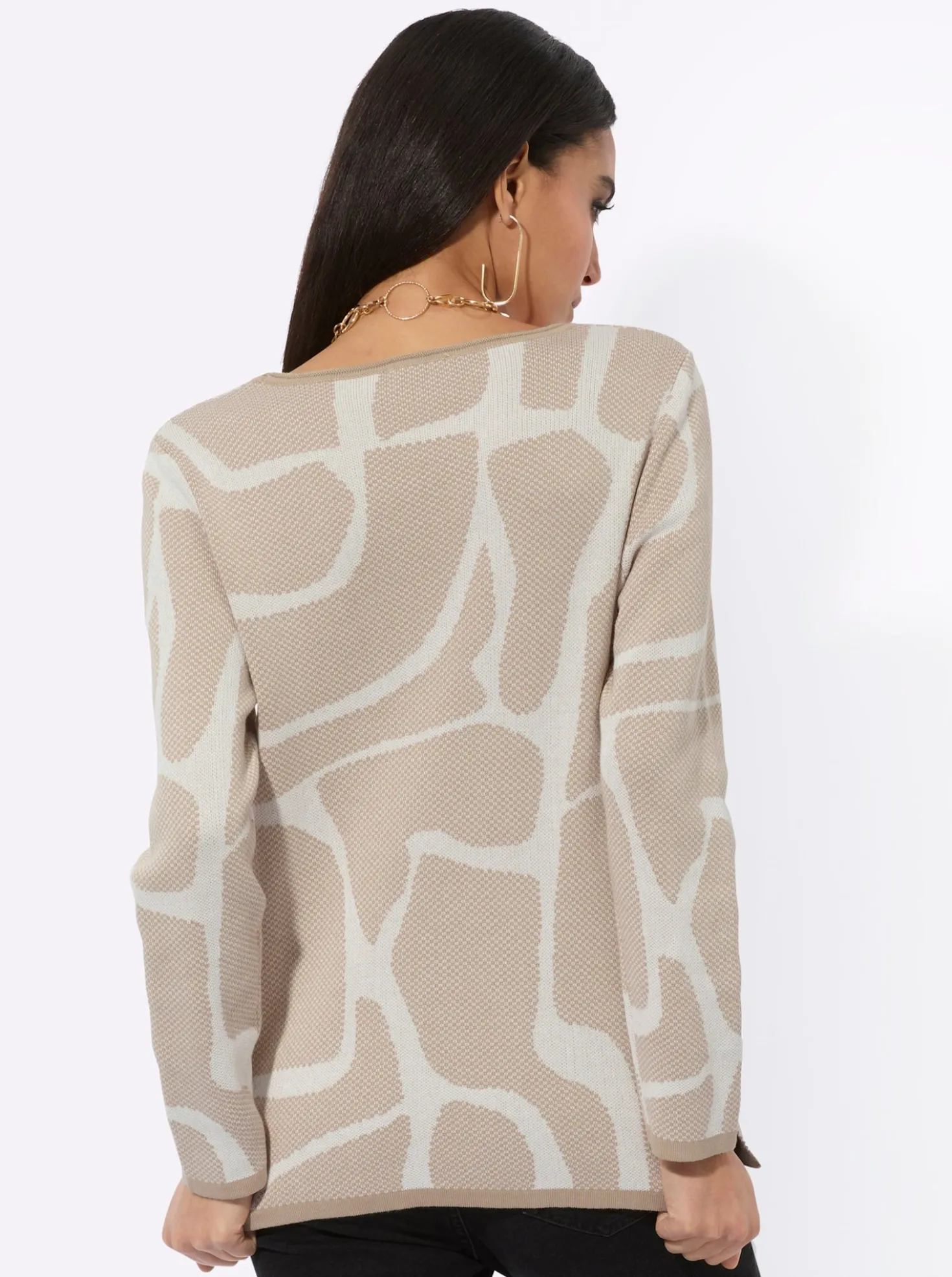 Jacquardpullover aus Pima-Baumwolle