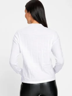 Jacquardpullover in 3-D-Optik gemustert